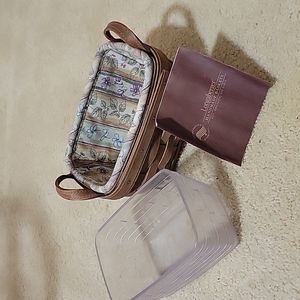 Longaberger Basket with liner and plastic protector 2007